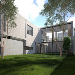 Summer modern minimalist house