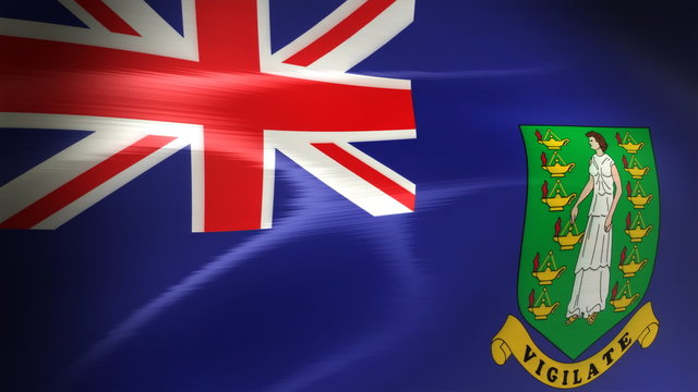 British virgin islands Flag - HD Loop