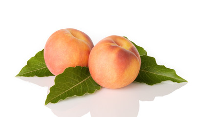 Peaches With Leaves
