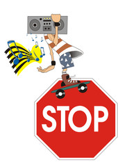 Stop mit Ruhestörung