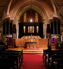 indoor setting, church interior