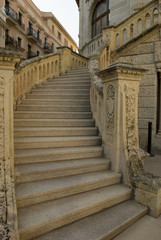 Fototapeta na wymiar Stairway. Palace of Justice. Monaco