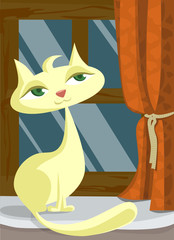 Fototapeta premium cartoon cat