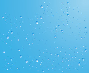 Blue wet background with waterdrops fot your designs