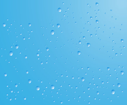 Blue wet background with waterdrops fot your designs