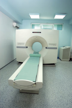 CT (CAT) Scanner in clean empty room in hospital