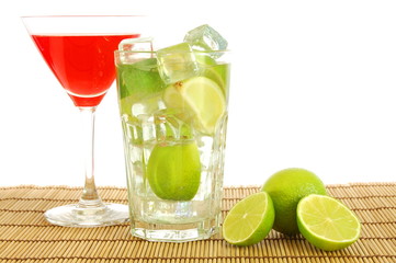 green and red cocktail