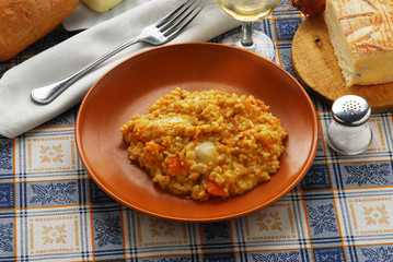 Risotto al taleggio e zucca Primi della Lombardia