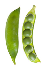 Peas isolated