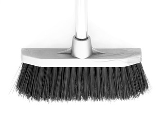 the household broom, closeup isolated
