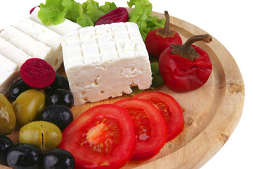 goat cheese served