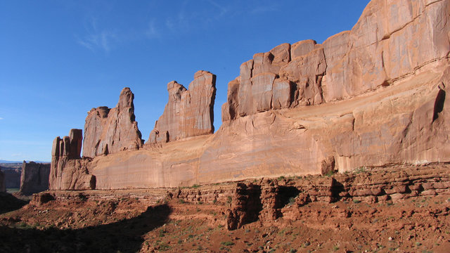 Courthouse towers, Arches National Park, Utah