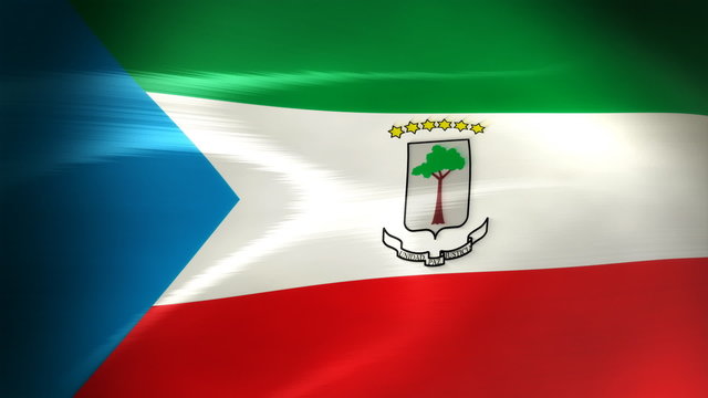 Equatorial guinea Flag - HD Loop