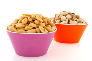 Peanuts and pistachios