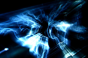 abstract map glow