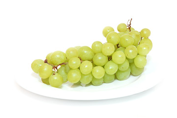 Grapes isolated on white