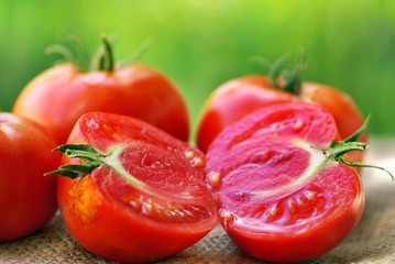 Red tomatoes.