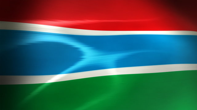 Gambia Flag - HD Loop