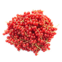 Pile of raspberries currants.