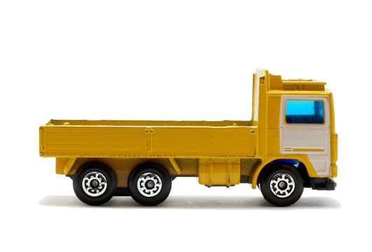 isolated  toy truck.