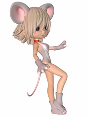 Obraz premium Cute Toon Figure - Mouse