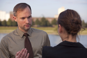 discussion on the street