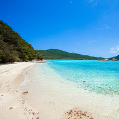 Deserted tropical beach of Okinawa, Japan