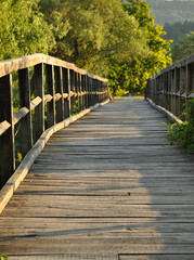 Obraz na płótnie Canvas Wooden Bridge