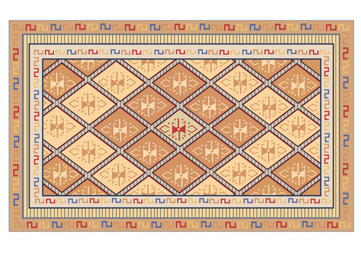 oriental carpet vector
