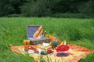 Zelfklevend Fotobehang picknick © Cornelia Kalkhoff