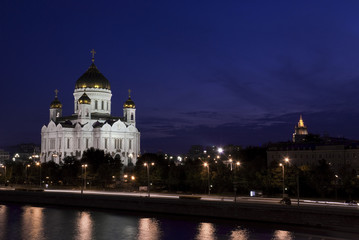 Fototapeta na wymiar Temple of Christ Our Saviour in Moscow