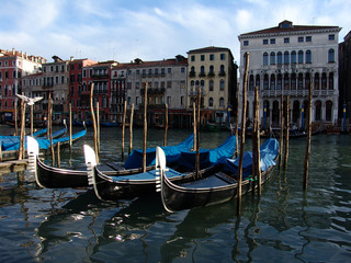 gondola venezia canale veneto - obrazy, fototapety, plakaty