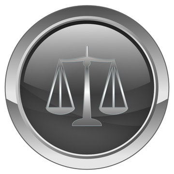 Orb button with Scales of Justice symbol