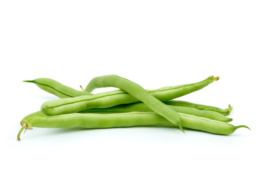 Few green french beans