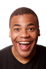 Young Happy African American Male