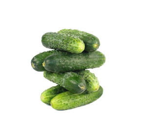 cucumbers isolated