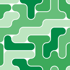 Seamless green tile pattern