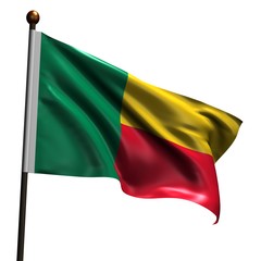 High resolution flag of Benin