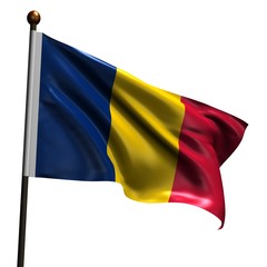 High resolution flag of Chad