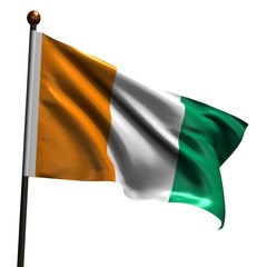 Fototapeta premium High resolution flag of Cote d'lvoire