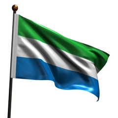 High resolution flag of Sierra Leone