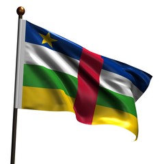 High resolution flag of Central African Republic