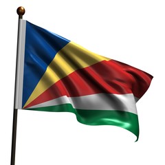 High resolution flag of Seychelles