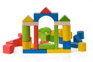 Wooden toy blocks