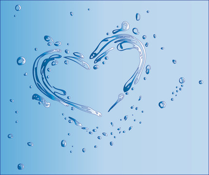 Wasser, Herz, Liebe, love