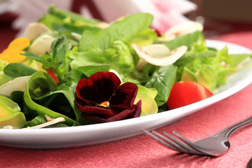 Salad  flowers