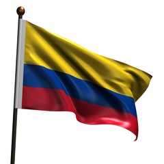 High resolution Colombian flag