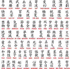 Kanji - obrazy, fototapety, plakaty