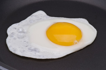 A fried egg over easy