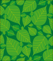 Foliage seamless pattern